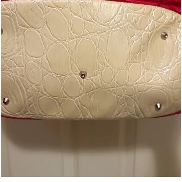 Guess Vintage Pink Rose Periwinkle 60's Chunky Shoulder‎ Bag 12.5" wide - Picture 5 of 14